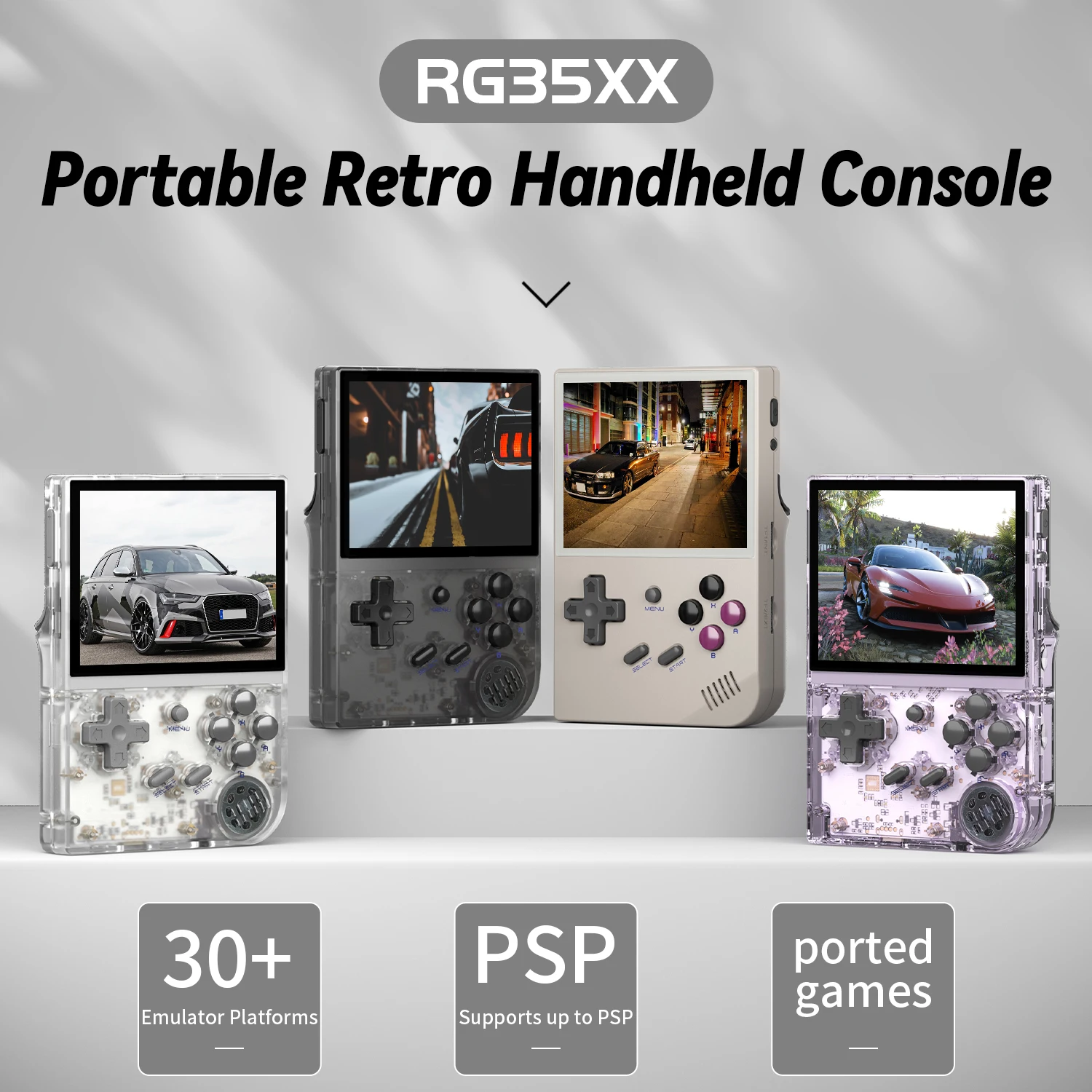 Retro Gaming Kiosk - Consola de videojuegos portátil RG35XX, sistema