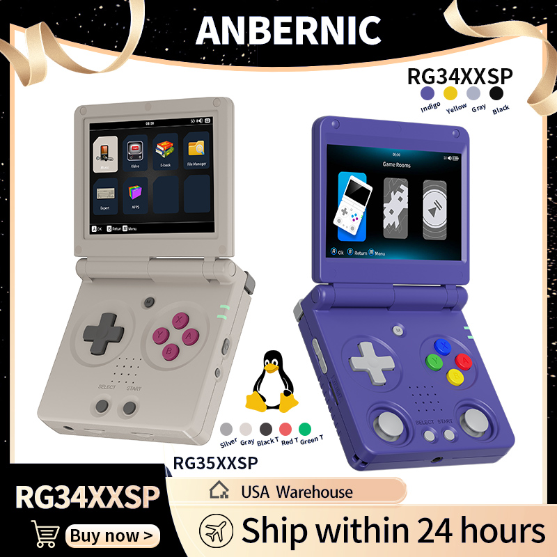 Anbernic RG34XXSP RG35XXSP Con - Retro Gaming Kiosk reseña y precio
