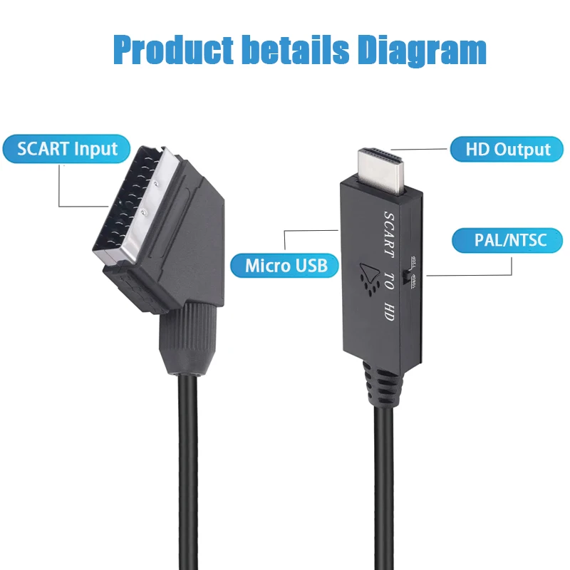 Convertidor de SCART a HDMI co - Scart To Hdmi reseña y precio