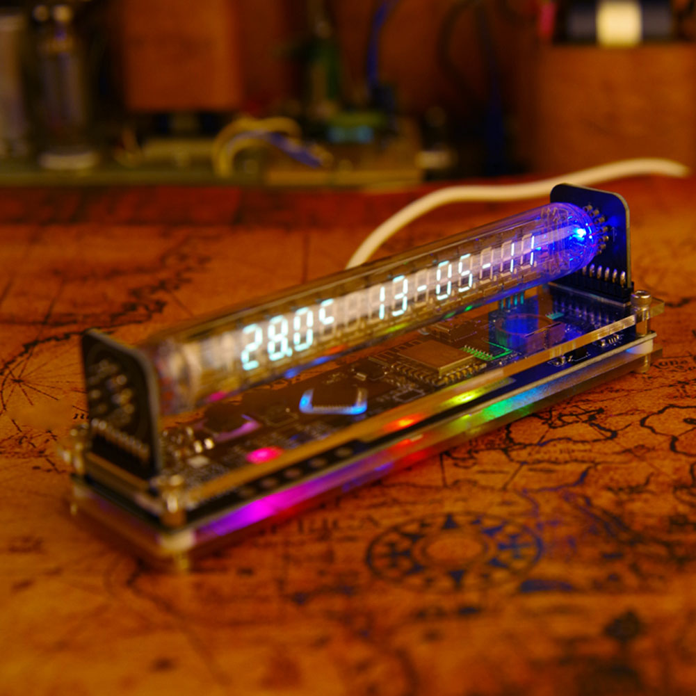 Reloj Digital con tubo fluores - Retro Gaming Youtube reseña y precio